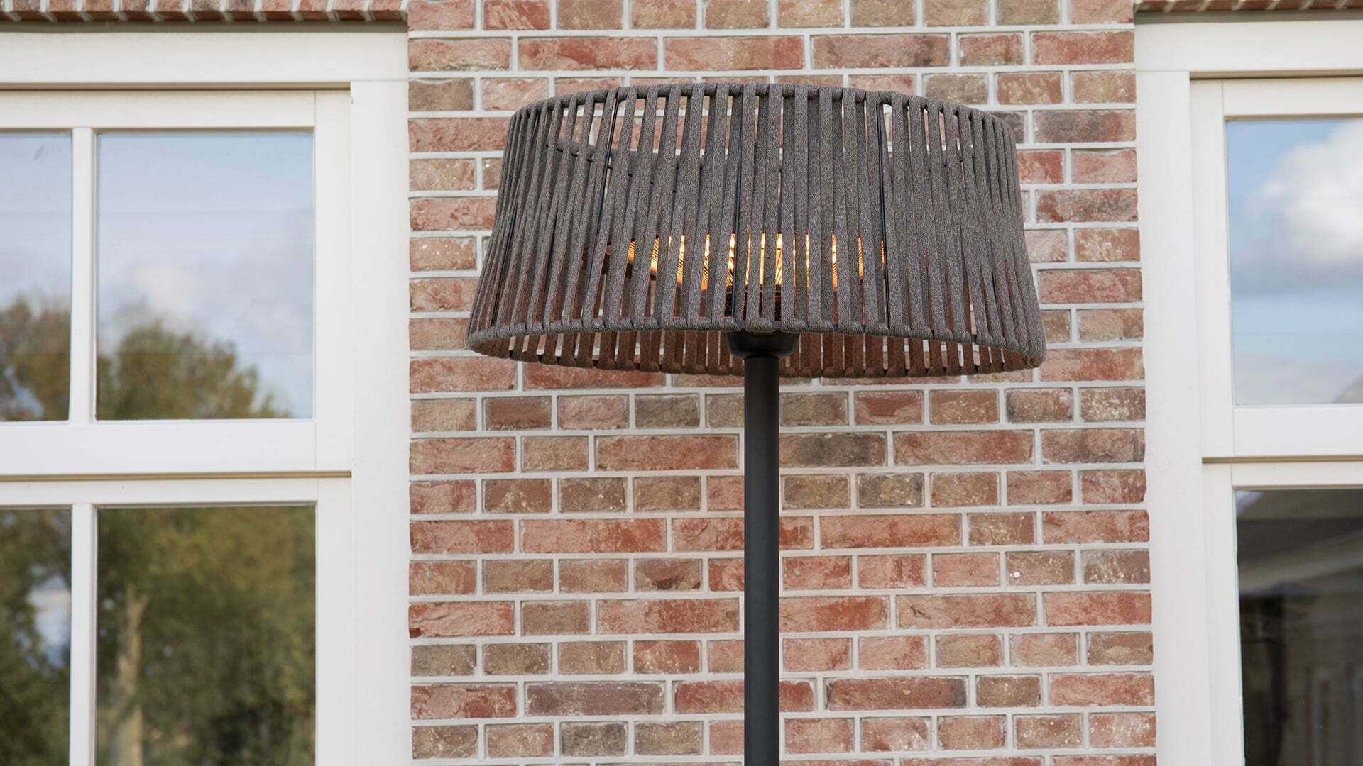 Artix Corda 2100W stāvējošs terases sildītājs ar Olefīna pārsegu