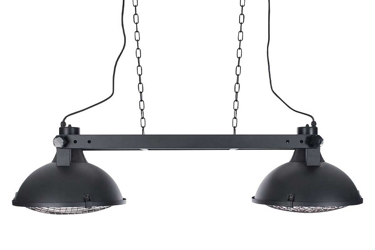 Indus Bright Hanging Black piekaramais āra terases sildītājs 3000W
