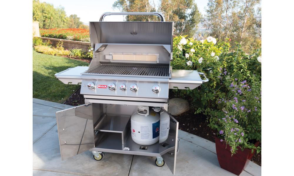 ērts izvietojums grilam